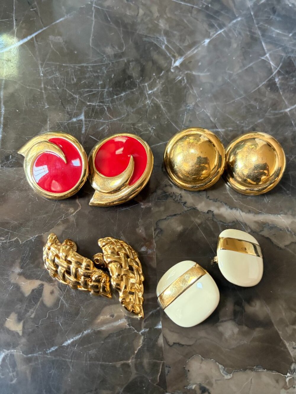 Monet clip earring set (Total 4 types) (Preowned)
